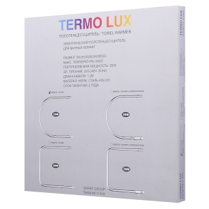 TERMO LUX С50/50Е Полотенцесушитель П - образный 500 х 500 х 85 фото в интернет-магазине SMARTGRP