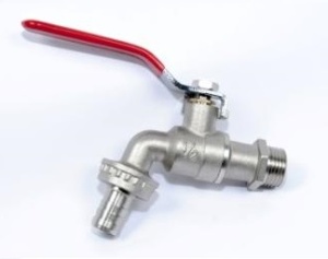 SMART 8401N0405 Кран шаровый 1/2" наружняя резьба, со штуцером 100 штук в упаковке