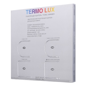 TERMO LUX U50/50ЕS Полотенцесушитель П - образный 500 х 500 х 85 с включателем фото в интернет-магазине SMARTGRP