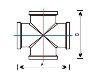 SMART SMT760NY6604  Крестовина 1/2" внутренняя резьба, никель - желтый, 50 штук в упаковке фото в интернет-магазине SMARTGRP