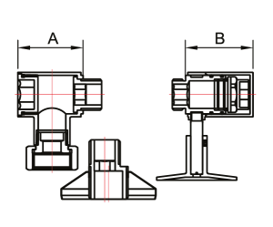 SMT549/2SCH040504CN Комплект квадратный для п/с 3/4"ВРх1/2"НР с эксцентр., отраж. хром 10комп/кор фото в интернет-магазине SMARTGRP