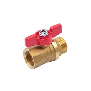 SMART 503H6605RB Кран шаровый 3/4" наружняя - внутренняя резьба, красная бабочка, латунь, 100 штук в упаковке фото в интернет-магазине SMARTGRP