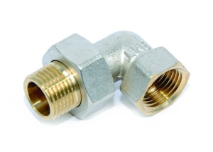 SMART SMT726ORNY6610 Американка угловая 1" внутренняя резьба х 1" наружняя резьба, никель - желтый, 20 штук в упаковке