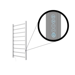 TERMLUX TLHQ10-9LE30(19) Полотенцесушитель лесенка 1000 х 500 х 110 фото в интернет-магазине SMARTGRP