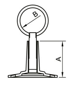 SG 101SCS6610 Держатель 1" железный , хромированный  100 шт/кор фото в интернет-магазине SMARTGRP
