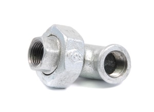 SDH 95 Американка угловая прямая 1/2" внутренняя резьба, оцинкованная, 60 штук в упаковке