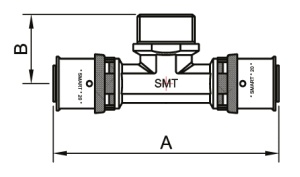 SMART SMT1658NY260626 T 26 x 1" М x 26 Тройник пресс - наружняя резьба - пресс 40 штук в упаковке фото в интернет-магазине SMARTGRP