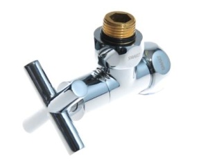 SMT8500SCH0405 Кран-Вентиль угловой, ручка крест, хром, 3/4"х1/2" г/ш, 20шт/кор