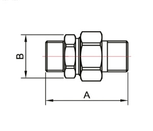 ST728H6604 Американка 1/2" наружняя резьба, латунь, 100 штук в упаковке фото в интернет-магазине SMARTGRP