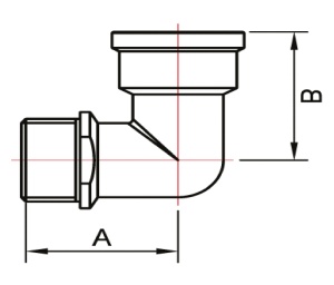 SMART SMT726ORN6605 Американка угловая 3/4" внутренняя резьба х 3/4" наружняя резьба, никель, 70 штук в упаковке фото в интернет-магазине SMARTGRP