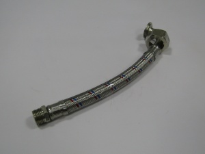 TFH50 шланг в оплетке 1х1/2" гайка - штуцер, 20 см, TAIFU