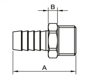 ST60050H1025 Штуцер 1"наружняя резьба х 25 латунь, 60 штук в упаковке фото в интернет-магазине SMARTGRP