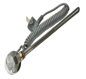 GIDRO FORCE GFTR1D-300W-CH-Тэн с терморегулятором и дисплеем, окрашенный 230V 50Hz 300W 20 шт/кор