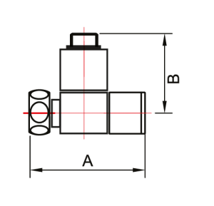SMT8550SCH0405Кран-Вентиль угловой, ручка квадр., хром, 3/4"х1/2" г/ш, 10шт/кор фото в интернет-магазине SMARTGRP