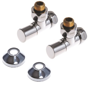 SMT8510SCH0405/2C Кран-Вентиль угловой, ручка колп., хром, 3/4"х1/2" г/ш, с отражателем, 10пар/кор