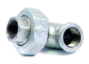 SDH 95 Американка угловая прямая 1" внутренняя резьба, оцинкованная, 20 штук в упаковке