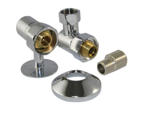 SMT747SCH040504CN TP Комплект на одну сторону с кольцом для  держ 3/4"ВРх1/2"НР с экцентр ., отражат. хромированный 