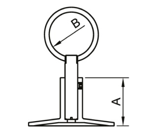 SMT122SCS6610 Держатель 1" железный хромированный 100шт/кор фото в интернет-магазине SMARTGRP