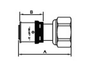 SMART SMT1660NY002005 S 20 x 3/4 F nut Прямой пресс - накидная гайка 120 штук в упаковке фото в интернет-магазине SMARTGRP