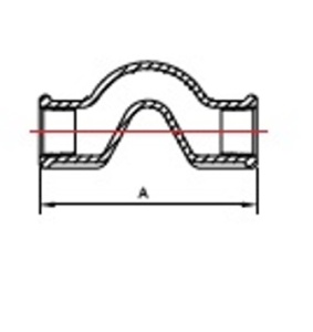SDH 85 Обводное колено 1/2" внутренняя резьба, оцинкованное, 50 штук в упаковке фото в интернет-магазине SMARTGRP