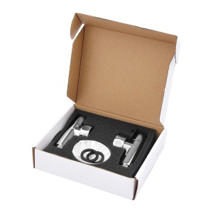 SMT8841SCH0410/2C Кран-Вентиль угловой, ручка колп., хром, 1"х1/2" г/ш , с отражателем, 10 пар/кор фото в интернет-магазине SMARTGRP