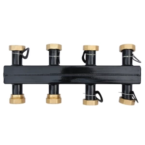 GIDRO FORCE GFMN633.0014 Распределительный коллектор из черной стали, до 3 - х отопительных контуров, L = 500 мм фото в интернет-магазине SMARTGRP