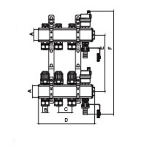 GIDRO FORCE GFA205N0010 / 12 Коллекторная группа в сборе 1" х 12 выходов фото в интернет-магазине SMARTGRP