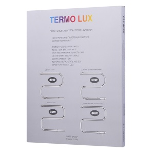 TERMO LUX S42/50E Полотенцесушитель S - образный 420 х 500 х 85 фото в интернет-магазине SMARTGRP