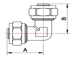 ТЕАМ 1603N202000 L 20 x 20 Соединение угловое, цанга - цанга, 80 штук в упаковке фото в интернет-магазине SMARTGRP