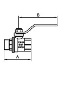 SMART 521NY6605B Кран шаровый 3/4" наружняя - внутренняя резьба, синяя ручка, никель - желтый, 50 штук в упаковке фото в интернет-магазине SMARTGRP
