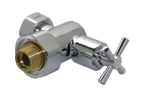 SMT8470SCH0405(H1) Кран-Вентиль угловой, ручка крест, хром, 3/4"х1/2" г/ш, 20шт/кор
