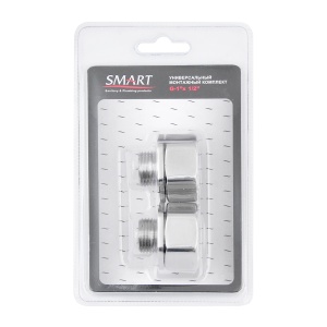 SMART 2731SST1004 Соединение прямое гайка - штуцер 1" х 1/2" для полотенцесушителей 20 пар/кор фото в интернет-магазине SMARTGRP