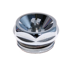 SG 105CH0004 Заглушка с воздухоотводчиком  1/2"НР хромированная 250шт/кор 