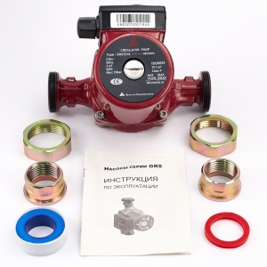 GRS 25/6 (180mm) LEMA Насос циркуляц. одно-скоростной с гайками фото в интернет-магазине SMARTGRP