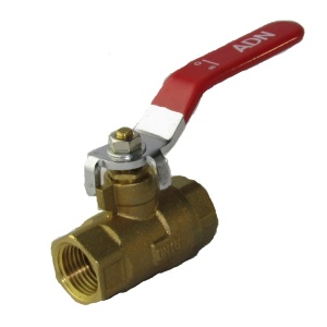 ADN 560H6610R 3/4" внутренняя резьба, кран шаровый, красная ручка, 48 штуки в упаковке	