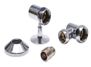 SMT791/2SCH100510CN Комплект 1"х3/4" г/г с отражат. и эксцентриком хром 10пар/кор фото в интернет-магазине SMARTGRP