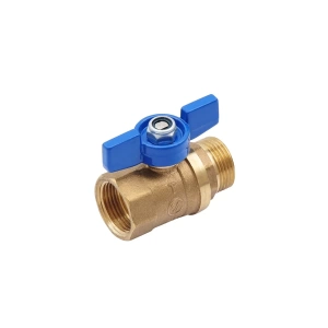 SMART 503H6605BB Кран шаровый 3/4" наружняя - внутренняя резьба, синяя бабочка, латунь, 100 штук в упаковке фото в интернет-магазине SMARTGRP