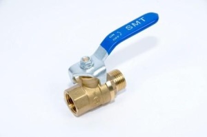 SMART 521H6614R Кран шаровый 1-1/2" наружняя - внутренняя резьба, красная ручка, латунь 25штук в упаковке