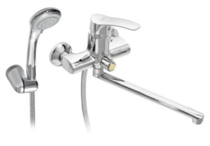 Смеситель для ванны длинный 350 мм с дивертером в корпусе SM400-15 SMART 10 штук в упаковке