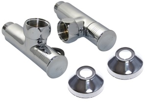 SMT8841SCH1005/2C Кран-Вентиль угловой, ручка колп., хром, 1"х3/4" г/ш ,с отражателем, 10 пар/кор