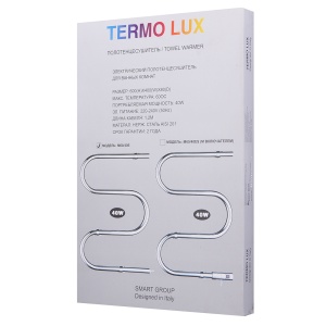 TERMO LUX M60/40E Полотенцесушитель М - образный 600 х 400 х 85 фото в интернет-магазине SMARTGRP