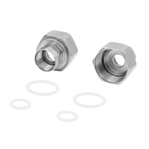 SMART 2730SST1004 Соединение прямое гайка - гайка 1" х 1/2" для полотенцесушителей 20 пар/кор