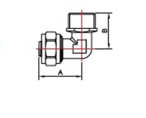 SMART SMT1604NY002004 L 20 x 1/2 Соединение угловое, цанга - наружняя резьба, 80 штук в упаковке фото в интернет-магазине SMARTGRP