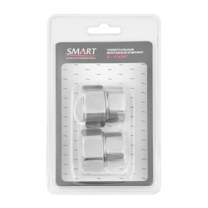 SMART 2730SST1005 Соединение прямое гайка - гайка 1" х 3/4" для полотенцесушителей 20 пар/кор фото в интернет-магазине SMARTGRP