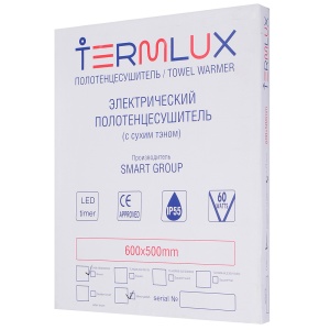 TERMO LUX TLH06-5ESD32D22 Полотенцесушитель лесенка 600 х 500 х 110 с включателем фото в интернет-магазине SMARTGRP