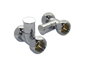 SMT8830SCH1010/2C Кран-Вентиль прямой, ручка колп., хром,  1"х1" г/г, 10 пар/кор фото в интернет-магазине SMARTGRP