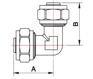 SMART SMT1603NY161600 L 16 x 16 Соединение угловое, цанга - цанга, 100 штук в упаковке фото в интернет-магазине SMARTGRP