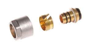 SMT1802N0516 Фитинг коллекторный евроконус для м/п 3/4"х16(2,0)(ник) 200шт/кор