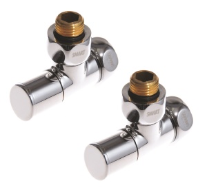 SMT8510SCH0405/2 Кран-Вентиль угловой, ручка колп., хром, 3/4"х1/2" г/ш, 10пар/кор